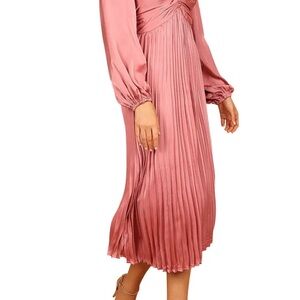 NWT Pink Pleated Dress